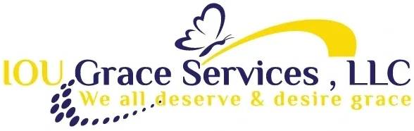 A yellow and blue logo for service services.